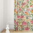 thumbnail image 4 of William Morris Floral Curtains, Watercolor Vintage Flower Art Style Room Windows Treatments for Bedroom Living Room, Boho Chic Green Floral Printed Drapes 2 Panel Sets,42x63 Inch, 4 of 6