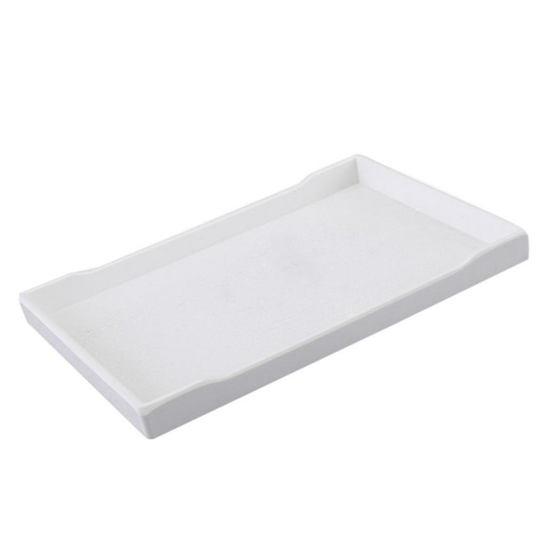 Melamine Tray European Style Tea Serving Tray Hotel Guest 18cm White C 22x15.8cm