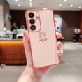 thumbnail image 4 of for Samsung Galaxy S23 FE 5G Case Cute Rose Flower Phone Case for Women Girls Luxury Plating Full Camera Lens Cover Protect Shockproof Galaxy S23 FE Case 6.4" Soft Silicone Bumper (Pink), 4 of 9