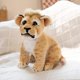thumbnail image 1 of About 25CM Real Life Lion Tiger Leopard Peluche Toys Lovely Wild Animals Doll Stuffed Soft for Kids Boys Birthday Xmas Giftssit lion Deng Xun unisex, 1 of 2