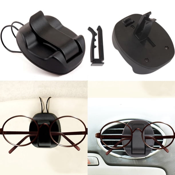 Clip para sujetar gafas de coche | Organizador para visera parasol para gafas de sol y tarjetas | Clip de almacenamiento en forma de U con esponja antigolpes
