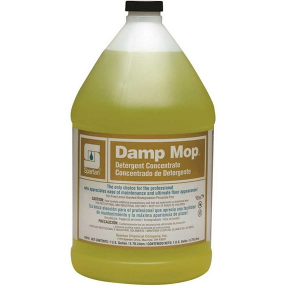 Spartan Chemical Co. 301604 Damp Mop 1 Gallon Lemon Scent Neutral Floor Cleaner Yellow