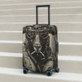 thumbnail image 6 of Susaid Vintage Ram Pilot Print Elastic Washable Suitcase Cover with Hidden Zipper, Fits 18-32 Inch Luggage for Protection During Travel-Medium, 6 of 7
