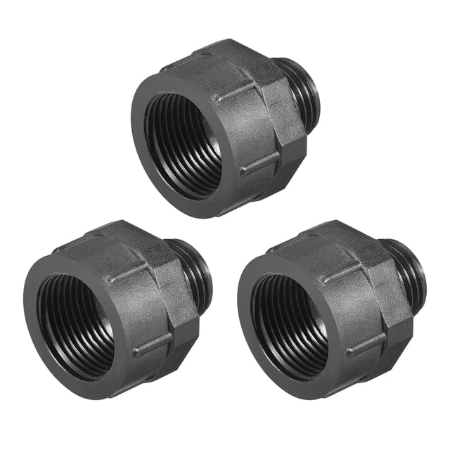 Unique Bargains Threaded Bushings Nylon Connector M16 Outer Thread to M20 Inner Thread , 3 Pcs