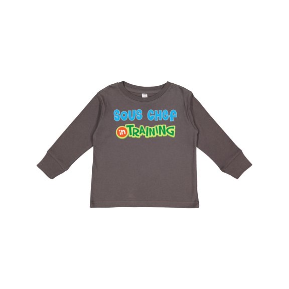 Inktastic Sous Chef in Training Boys or Girls Long Sleeve Toddler T-Shirt
