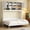 1: White (Chevron Stripes), variant on Harper & Bright Designs Queen Size Horizontal Murphy Bed, Wooden Folding Wall Bed Chest Cabinet Bed with Top Storage Cabinet, Hidden Murphy Bed for Guest Room Small Space, White