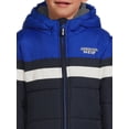thumbnail image 3 of London Fog Boys Hooded Full Zip Long Sleeve Colorblock Puffer Coat, Sizes 4-16, 3 of 5