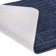 thumbnail image 6 of Ottomanson Cathy Washable Non-Slip Rubberback Polypropylene Navy Bath Rug Set, 3 Piece, 6 of 8