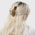 thumbnail image 2 of Kitsch Claw Clip Set 2pcs with Metal Loop & Flat Lay Curved Claw, Gold / Brown, 2 of 9
