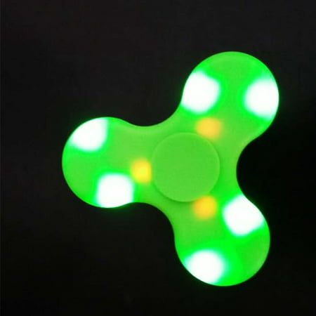 Fidget Spinner + Bluetooth Speaker LED Toy, EDC Flashing Hand Spinner, Anti Stress Tri Finger Spinning Toys For Adult Kids