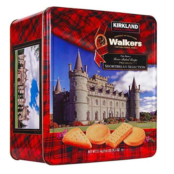 Kirkland Signature Walker Shortbread & European Cookies Bundle – 4.6LB Shortbread + 3LB Chocolate Cookies