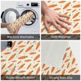 thumbnail image 4 of Bathroom Rugs Non Slip Washable - Cute Carrot Pea Kitchen Mats for Floor, Area Rugs for Entryway Rugs Indoor, Laundry Bathroom Room Door Rug with Rubber Backing 20x31.5in, 4 of 8