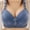 Blue, variant on Babysbule Bras for Women Woman's Solid Color Fashion Bowknot Comfortable Hollow Out Bra Underwear No Rims