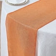 thumbnail image 6 of BalsaCircle 14" x 108" Orange Faux Burlap Linen Polyester Table Runner Party Events Decorations, 6 of 7