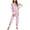 Pink, variant on Mchoice Pajamas for Women Set Fashion Tie-Dye Printed Long-Sleeved Tops with Long Pants Two Piece Pajama Set Sleepwear