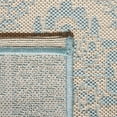 thumbnail image 5 of SAFAVIEH Beach House Justine Geometric Indoor/Outdoor Runner Rug, Aqua/Cream, 2'2" x 6', 5 of 7