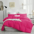 thumbnail image 4 of IR Imperial Rooms 2 Piece Duvet Cover Set Soft Microfiber Button Closer Hot Pink Color Twin All-Age, 4 of 7