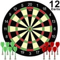 thumbnail image 5 of Funsparks Magnetic Dart Board Game - 12 Darts - 6 Green and 6 Red Darts – Best Kids Toy Gift Indoor Outdoor Games for Family and Friends – Safe Dart Game Set, 5 of 9