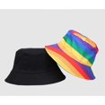 thumbnail image 4 of CoCopeaunts Bucket Hat for Men Rainbow Colors Summer Sunscreen Fisherman Hat Holiday Outdoor Women Bucket Cap Two Side Wear, 4 of 8
