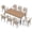 9-Piece Set, variant on JOIVI Outdoor Chairs Set of 2, Woven Wicker Outdoor Dining Chairs with Cushions and Armrest, Stackable Patio Dining Chairs for Deck, Porch