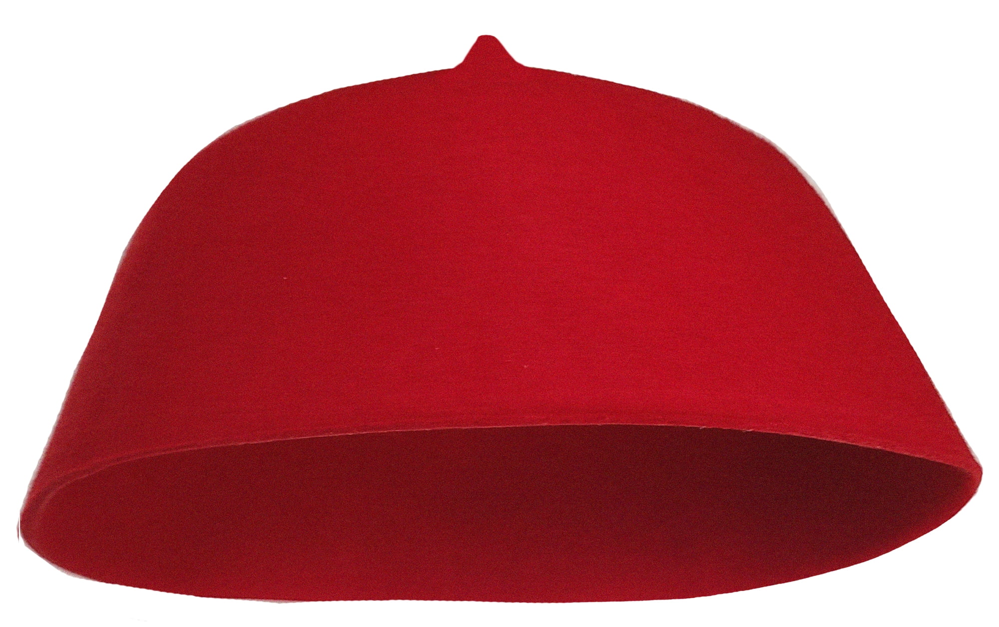 Red Wool Fez Hat for Men – Soft Felt Igbo Cap | Traditional African Hat Kufi
