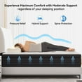 thumbnail image 3 of MEANDAROL 10" Full Size Hybrid Mattress,Gel Infused Memory Foam and Pocket Spring in a Box,CertiPUR-US，Medium，Adult, 3 of 8