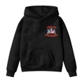 thumbnail image 5 of Staki Kids Hooded Sweatshirt with Christmas Print Long Sleeve Casual Top Pullover for Girls Christmas Sweatshirt for Girls(Black,5-6 Years), 5 of 7