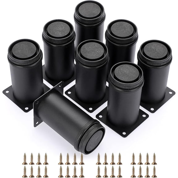 8PCS 4 Inch Stainless Steel Furniture Legs Adjustable Cabinet Legs