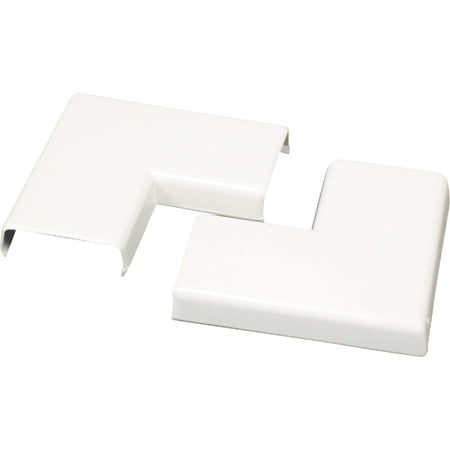 Legrand - Wiremold NMW6 Plastic Flat Elbow, White, 2-Pack