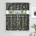 thumbnail image 2 of Kitchen Food Cooking Chef Kitchen Curtain Valance 3 Piece Set for Kitchen Curtains and Valance Set Short Curtain Sink Window Decor 36 Inch Small Window Treatment Tier 27.5x36 Length, 2 of 6
