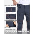 thumbnail image 6 of NAVEKULL Men's Cotton Flex Cargo Pants Lightweight Stretch Work Pants Durable Outdoor Hiking Trousers With 15 Pockets, 6 of 8