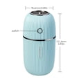 thumbnail image 4 of Humidificador Oficina en casa Difusor de niebla de escritorio 3W 300ml Pulverizador de niebla del humidificador USB del coche, Azul sidaley HA005317-03B, 4 of 6