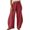 Wine -CZ30, variant on IYYVV Womens Elastic High Waist Wide Leg Barrel Pants Flowy Baggy Balloon Trousers Summer Beach Pants Vacation Wine 2XL