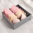 thumbnail image 2 of Drawer Organizer Divider,Socks Dividers,Bra Organizer,Foldable Closet Storage Organizer,Organization Bins,Storage Box for Clothes,Socks,Underwear,Bras,Ties,2Pack,24Cells & 7Cells,Gray, 2 of 7