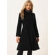 thumbnail image 3 of Abrigo Vintage de Invierno para Mujer Abrigo Largo con Doble Botonadura Negro L, 3 of 5