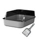 thumbnail image 1 of Caja de arena abierta para gatos, inodoro y arenero para gatos pequeños y grandes. gris, 1 of 9