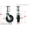 thumbnail image 6 of Shepherd Hardware 8734E 8" Zero Maintenance Flat Free Gate Caster, 6 of 13