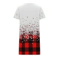 thumbnail image 4 of Nightgowns for Women Button Down Night Shirts Short Sleeve Sleep Shirts V Neck Sleepwear Pajama Dress White M, 4 of 7
