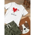thumbnail image 3 of Happy 4Th Of July Heart T-Shirt Toddler -Image by Shutterstock,  2 Toddler, 3 of 4