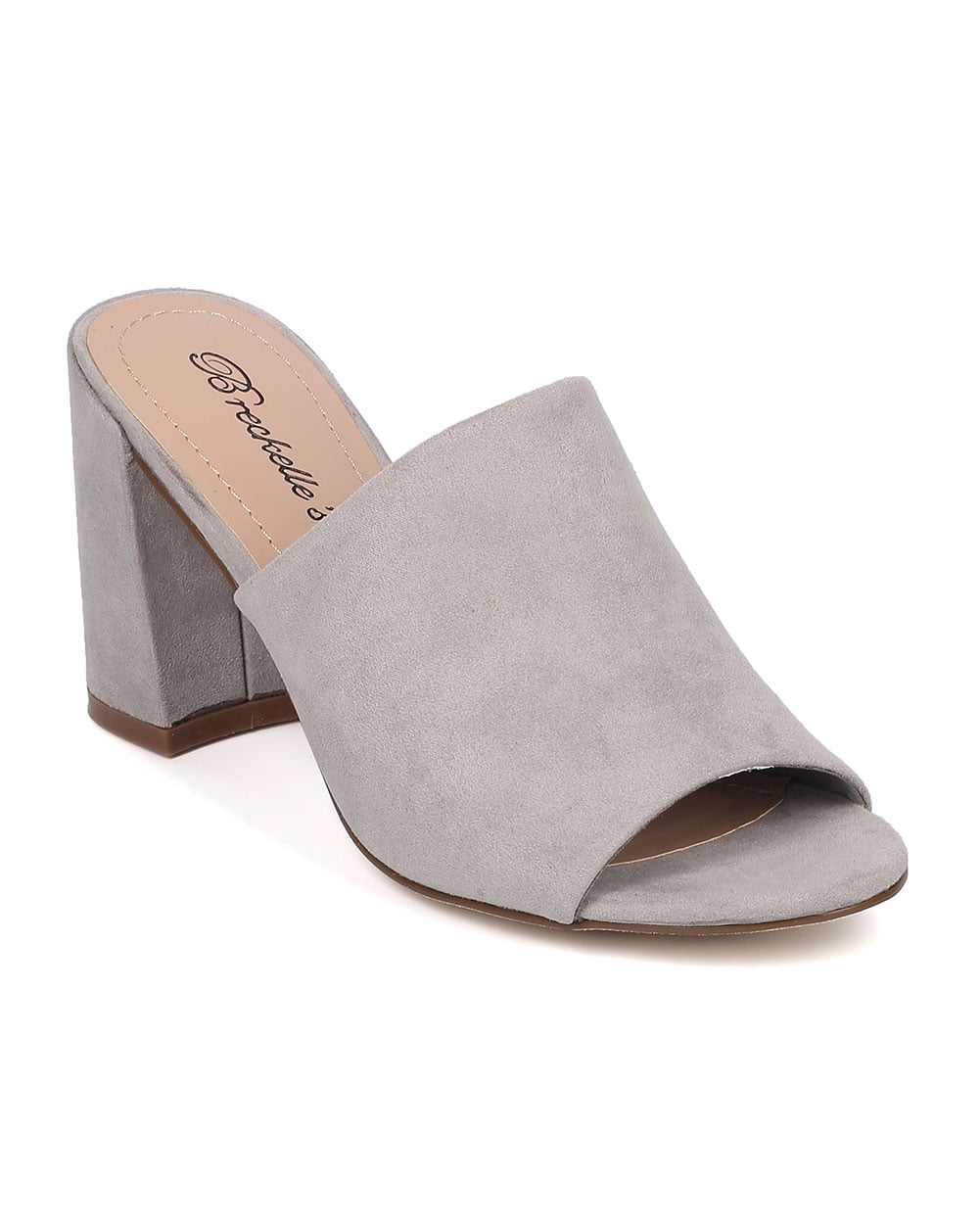 block heel mule open toe