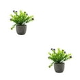 thumbnail image 2 of Decodeary Green Eco-friendly Artificial Money Tree In Pot Long-lasting Durability Realistic Appearance purple babysbreath 2Set, 2 of 6
