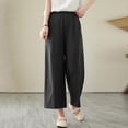 thumbnail image 2 of Pants for Women S with Pockets Pants with Stripe on The Side Dress Size 16 Women Linen Cover up Comfy plus Size Glitter Dress Corduroy plus Elastic Waist Pant 3 Strip Black 3XL, 2 of 7
