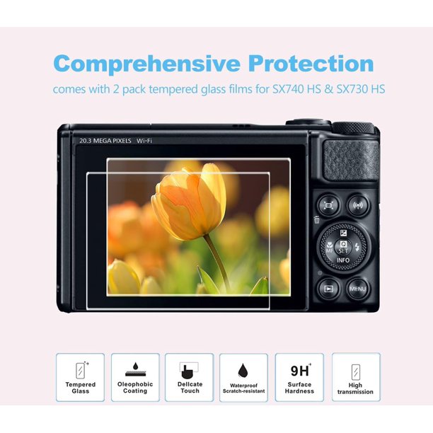 Custodia Morbida In Silicone Per Fotocamera Digitale Canon PowerShot SX740 HS - Foto 7