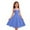 #A10-Blue, variant on Abcomgle Girls Summer Dress 7-8 Casual A-Line Sleeveless Camisole Dresses Spaghetti Strap Pleated Solid Swing Sundresses for 4-14t Kids,Black,9-10Years