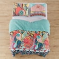 thumbnail image 4 of Levtex Home - Jules Quilt Set - Full/Queen Quilt 88x92in.) + Two Standard Pillow Shams (26x20in.) - Bohemian - Teal, Orange, Yellow, Green, Blue, Red, Black - Reversible - Cotton Fabric, 4 of 6