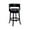 Black, variant on Balen Black Bar Height Swivel Stool with Rubberwood Frame