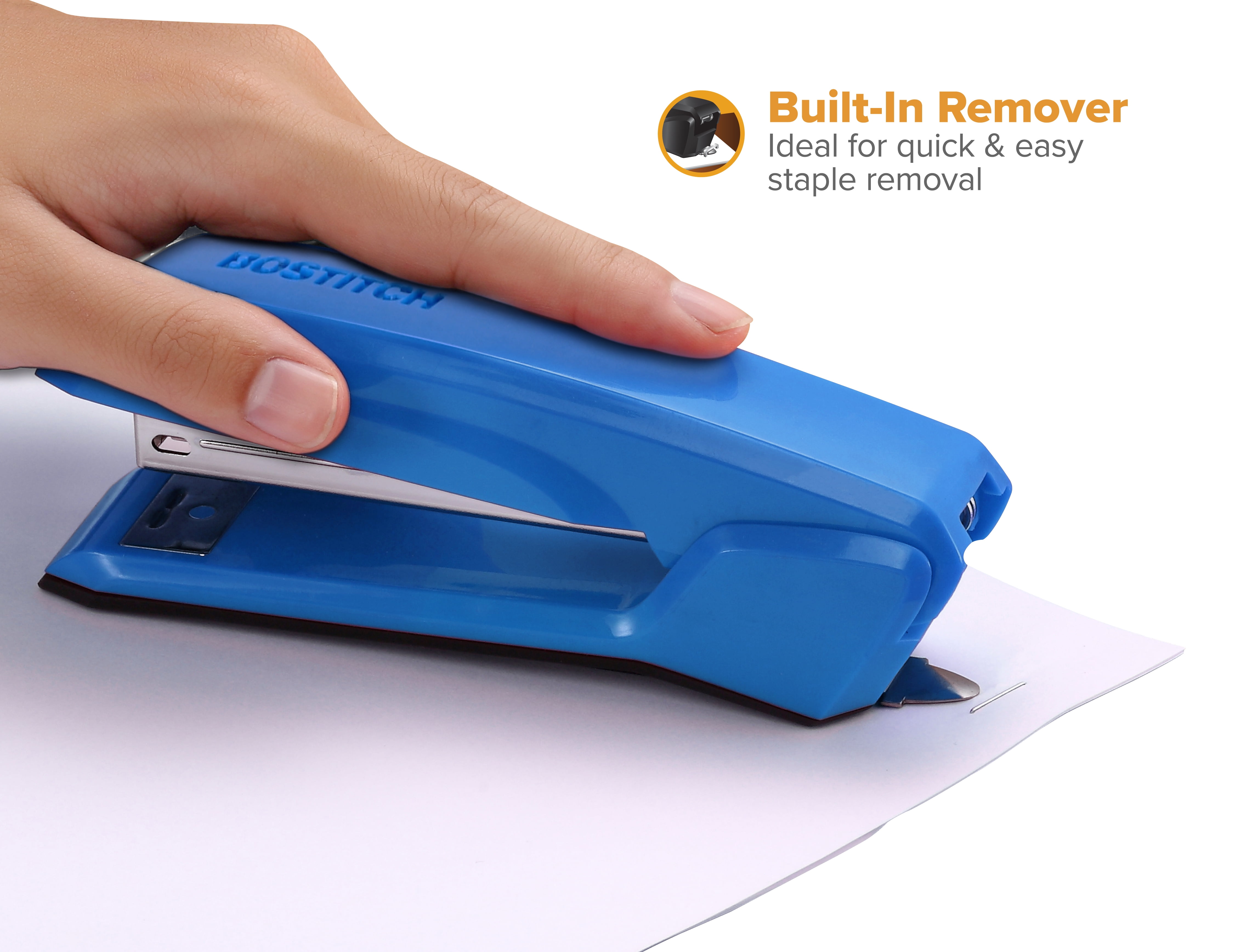 Built-in Staple Remover, Stapler Travel Essentials 1/4 Strip Mini Stapler Set 