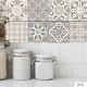 thumbnail image 1 of Patrón de flores retro Pegatinas de pared Azulejos para el hogar Calcomanías de fondo Decoración de arte (D Ndcxsfigh Nuevos Originales, 1 of 6