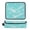 Cyan-blue Flashing Pattern, variant on Hair Tool Organizer Bag with Heat Resistant Mat Removable Travel Storage Case for Hot Air Brushes Curling Irons Deep Blue Flashing Pattern