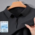 thumbnail image 4 of Mens Golf Shirt Quick Dry Stretch Zip Short Sleeve Polo Shirt, 4 of 6